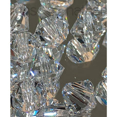 50 New Authentic Vintage Swarovski Crystals 5328 8mm Clear Loose Bicones Austrian