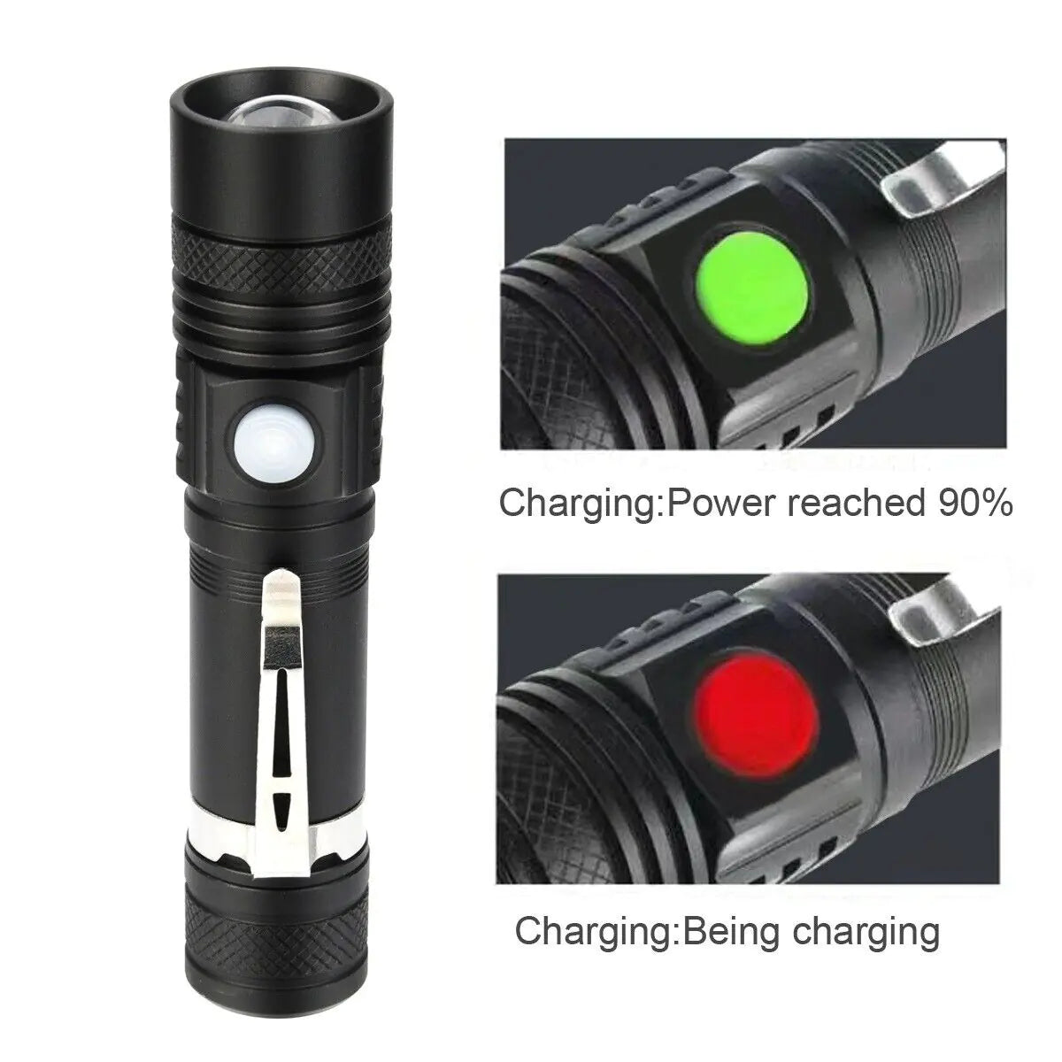 2000 lumen rechargeable tactical t6 led flashlight torch Super Bright 2000 Lumens LED Tactical Flashlight Zoomable With Recharg – Amazing Online Boutique Mall