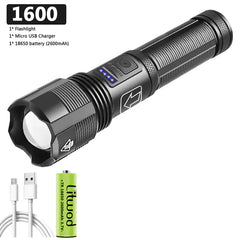 Tactical Hunting LED Flashlight with Power Bank